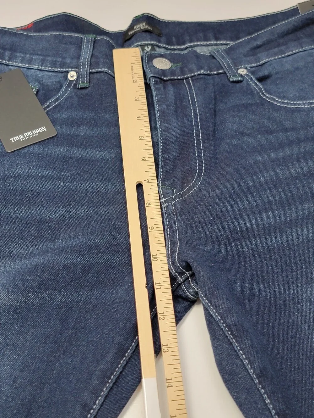 Ricky SN Straight  Wintergreen True Religion Waist 36X34 Men's Jeans 700866 New